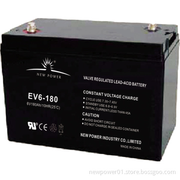 (Capacity 5hr Rate) Electric Vehicles Battery (EV6-180)